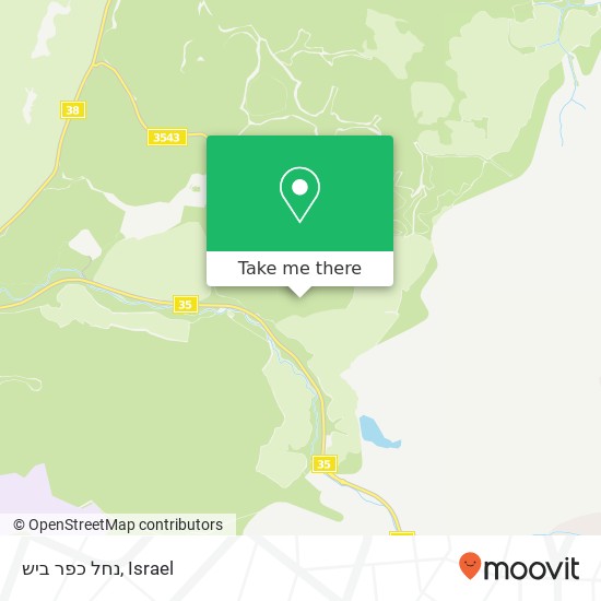 נחל כפר ביש map