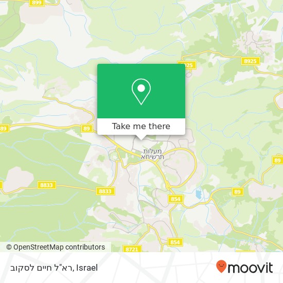 רא"ל חיים לסקוב map