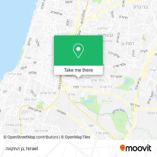 Карта גן התקווה