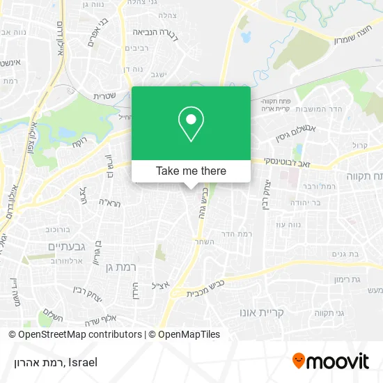 Карта רמת אהרון