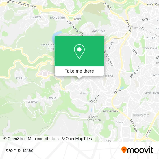 Карта טור סיני