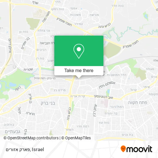 Карта פארק אזורים