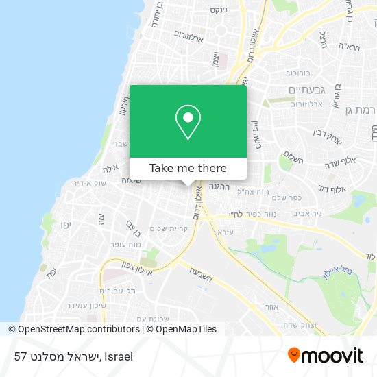 ישראל מסלנט 57 map