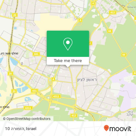 הזמורה 10 map