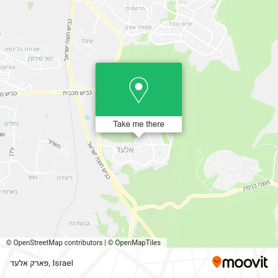 Карта פארק אלעד