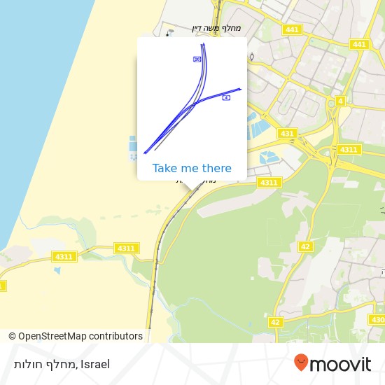 מחלף חולות map