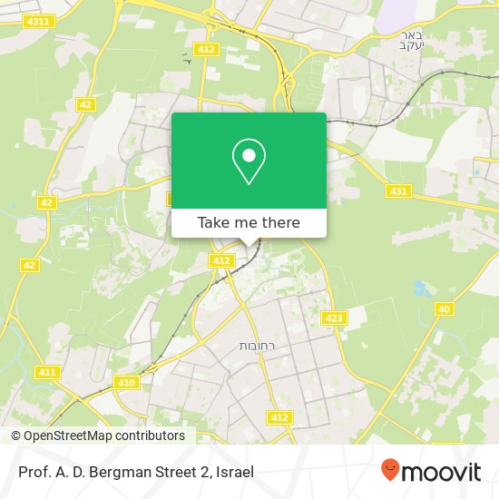 Prof. A. D. Bergman Street 2 map
