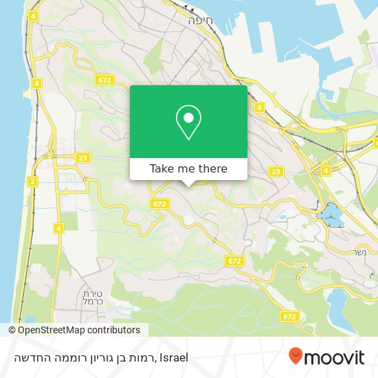 רמות בן גוריון רוממה החדשה map