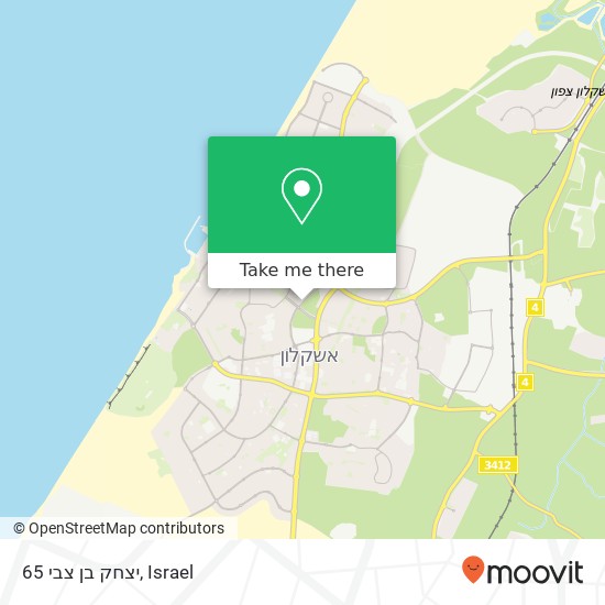 יצחק בן צבי 65 map