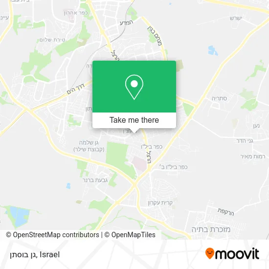 Карта גן בוסתן