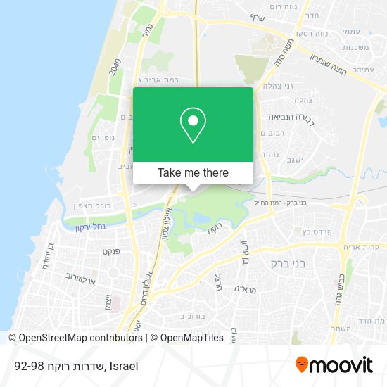 שדרות רוקח 92-98 map