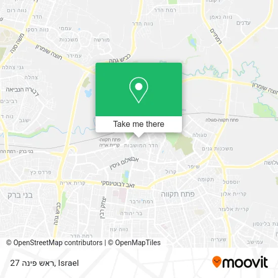 Карта ראש פינה 27