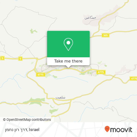 דרך רון נחמן map