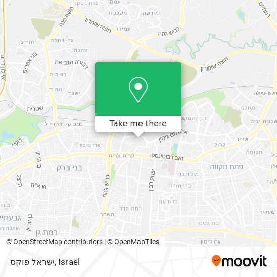 ישראל פוקס map