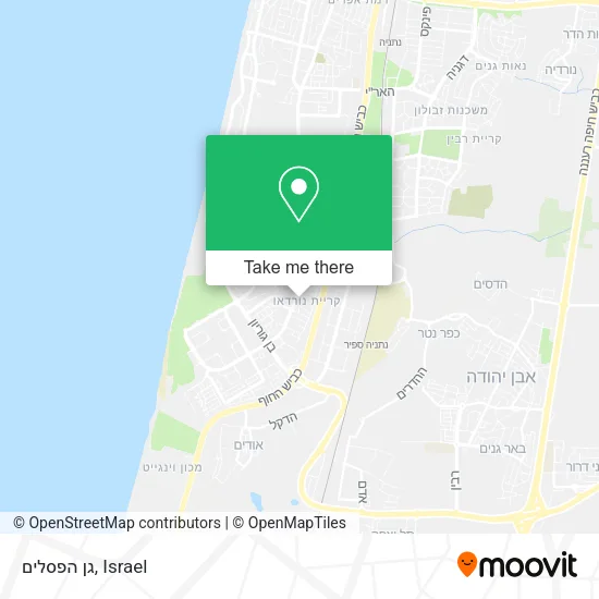 Карта גן הפסלים
