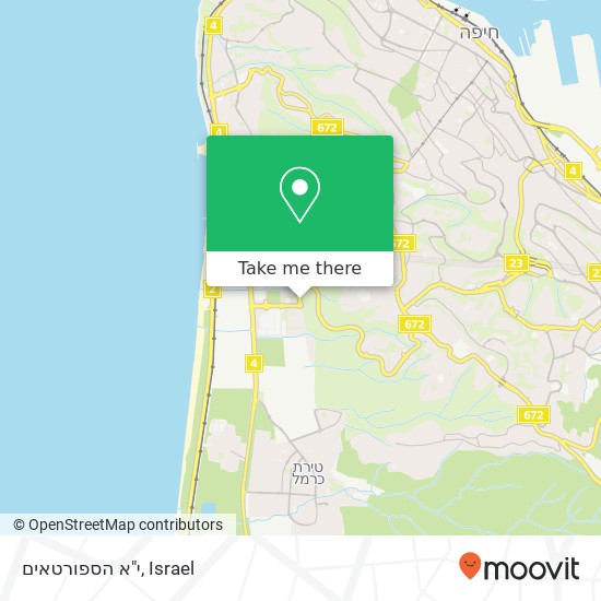 י"א הספורטאים map