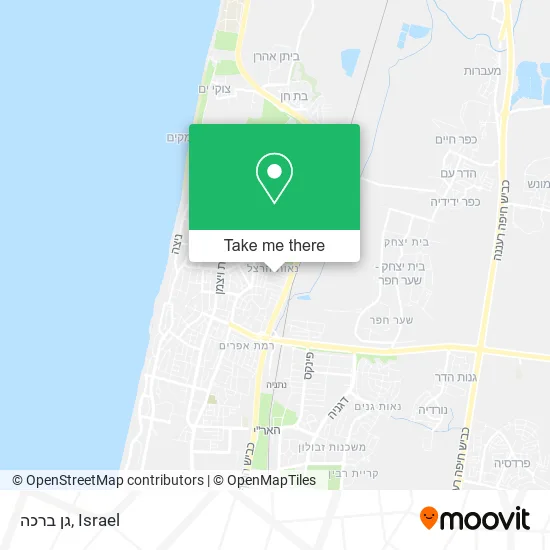 Карта גן ברכה