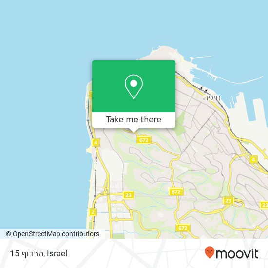 הרדוף 15 map