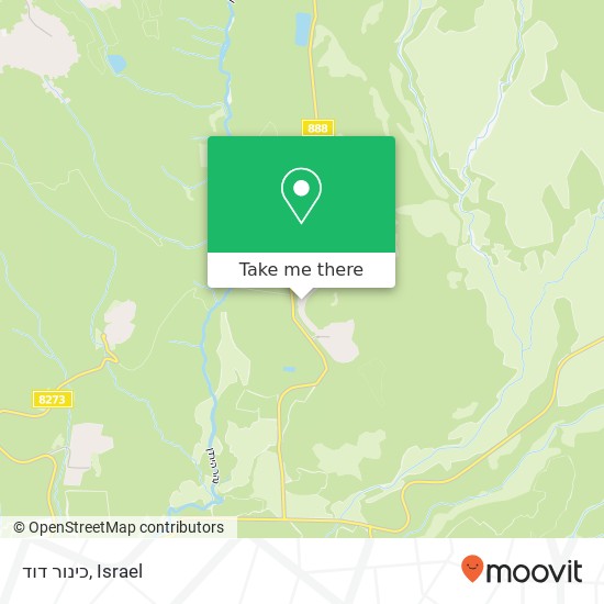 כינור דוד map