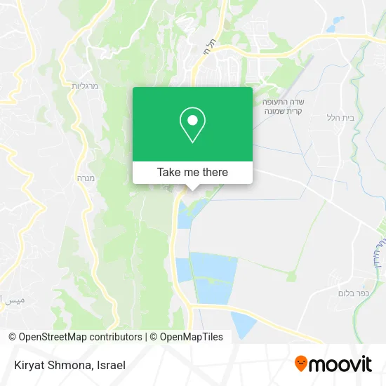 Карта Kiryat Shmona