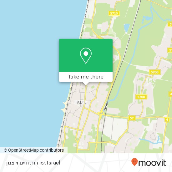 שדרות חיים וייצמן map