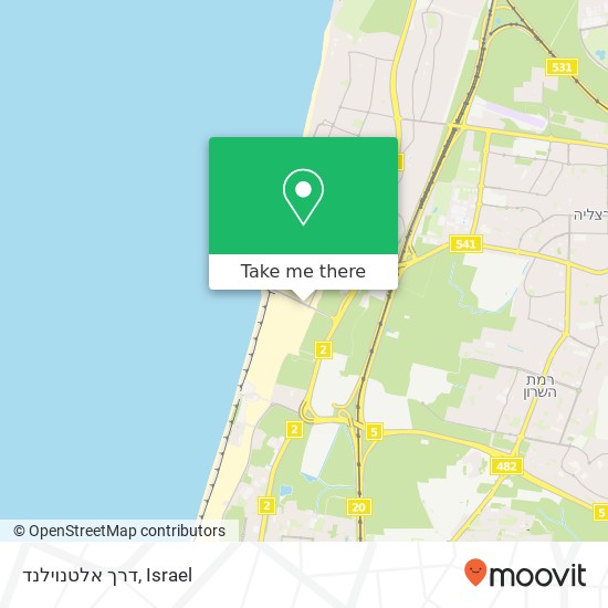 דרך אלטנוילנד map