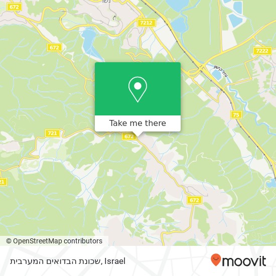 שכונת הבדואים המערבית map