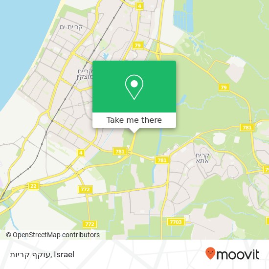 עוקף קריות map