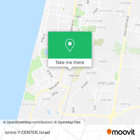 מתחם Y-CENTER map
