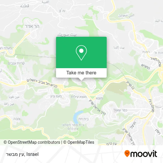 Карта עין מבשר