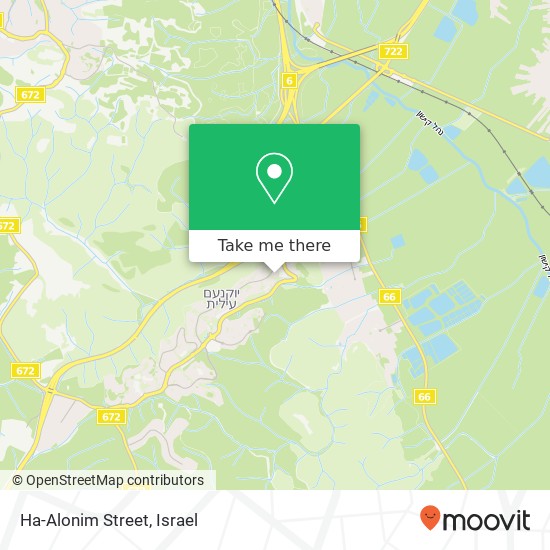 Карта Ha-Alonim Street