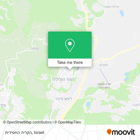 הקריה החסידית map