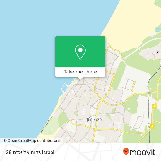 יקותיאל אדם 28 map