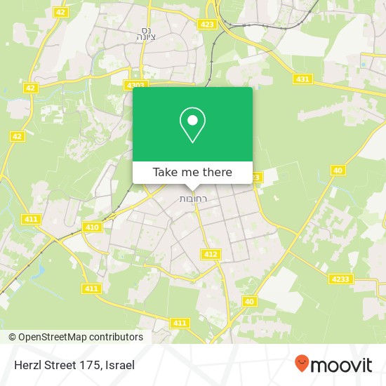 Herzl Street 175 map