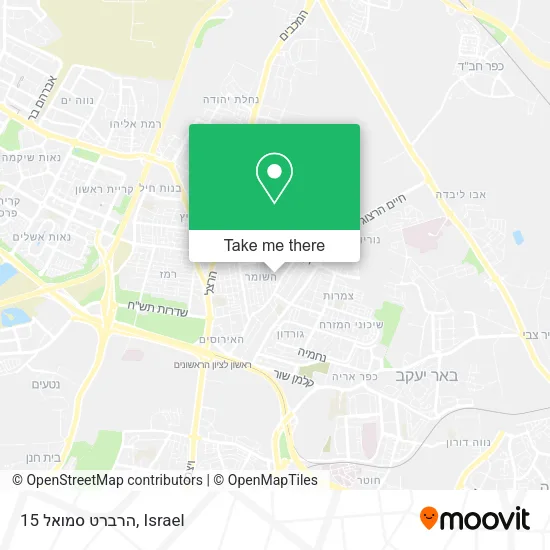 Карта הרברט סמואל 15