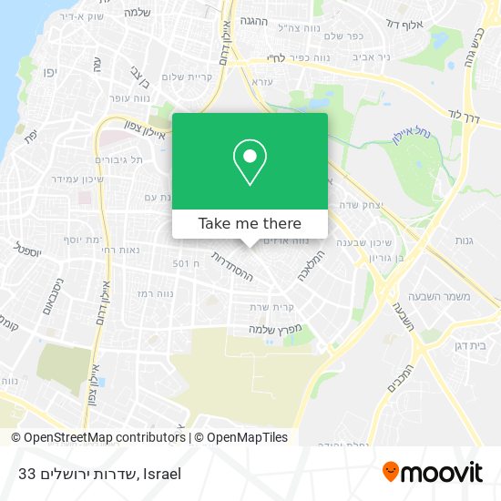 Карта שדרות ירושלים 33