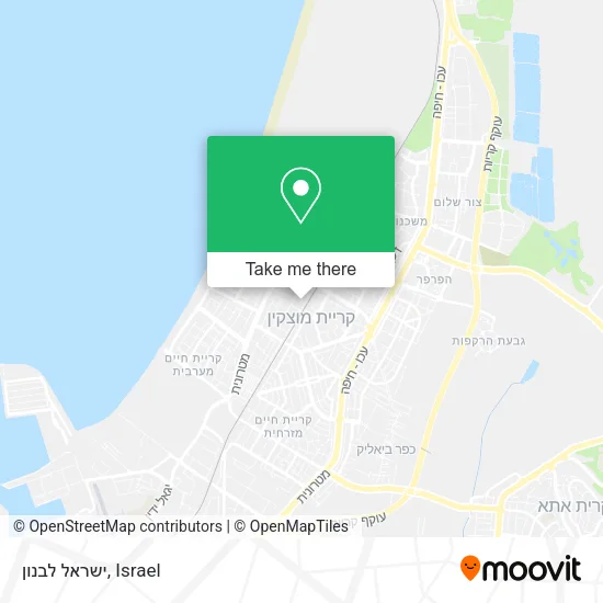 Карта ישראל לבנון