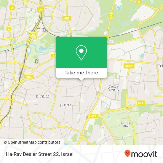 Карта Ha-Rav Desler Street 22