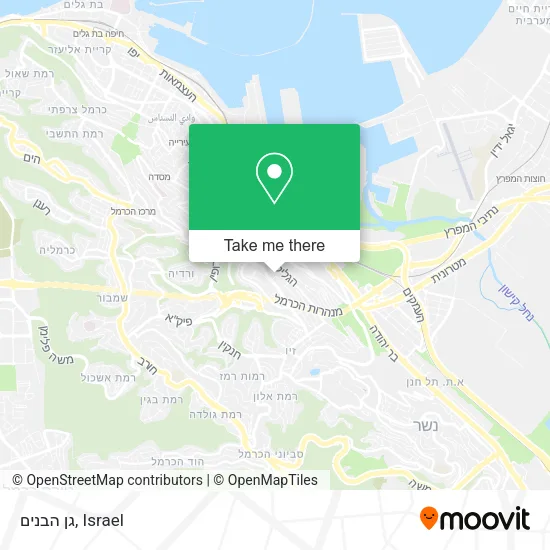 Карта גן הבנים