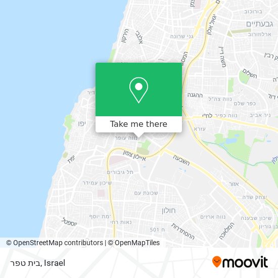 בית טפר map