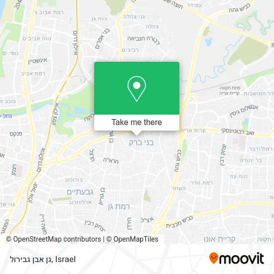 Карта גן אבן גבירול