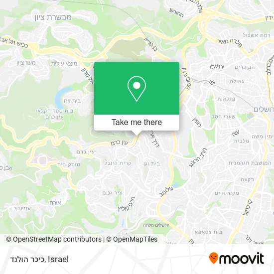 Карта כיכר הולנד