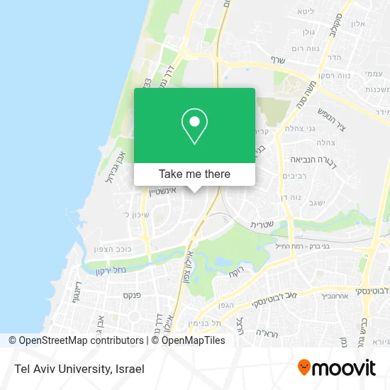 Tel Aviv University map