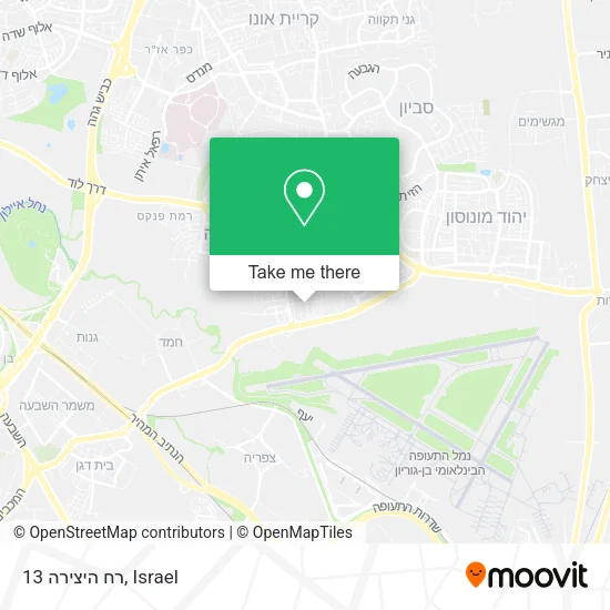 Карта רח היצירה 13
