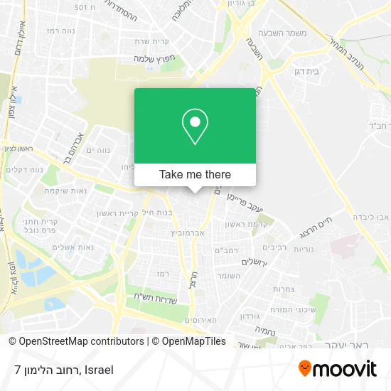 Карта רחוב הלימון 7