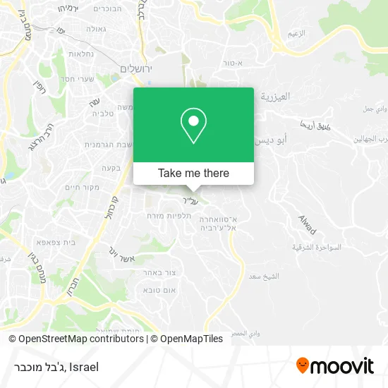 Карта ג'בל מוכבר