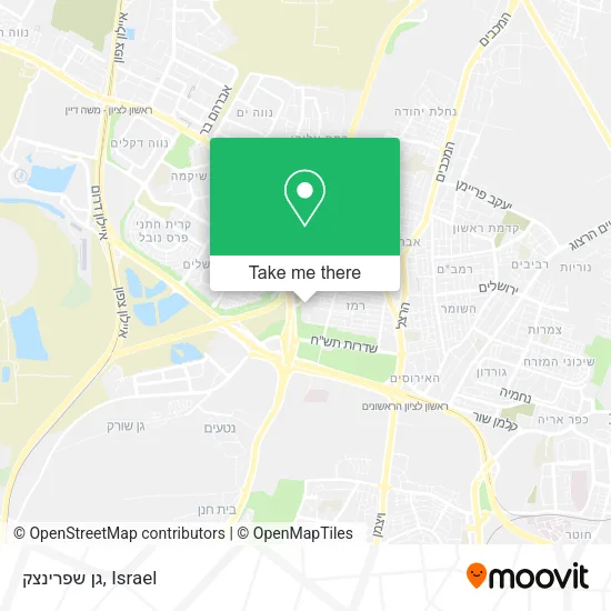 Карта גן שפרינצק
