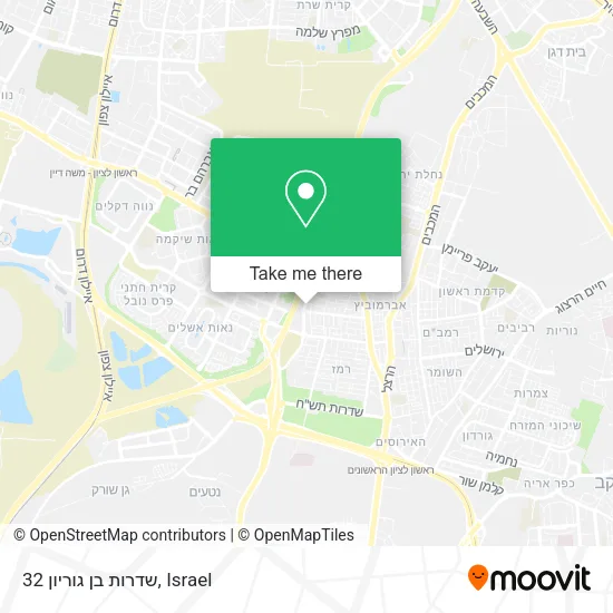 Карта שדרות בן גוריון 32