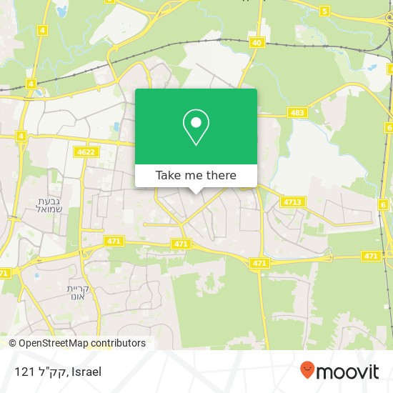 קק"ל 121 map