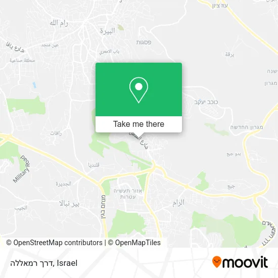 Карта דרך רמאללה